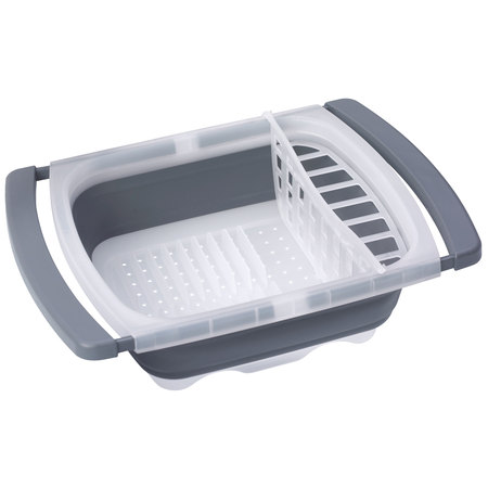 PREPWORKS Prepworks CDD-20GY Collapsible Over-The-Sink Dish Drainer - Gray CDD-20GY